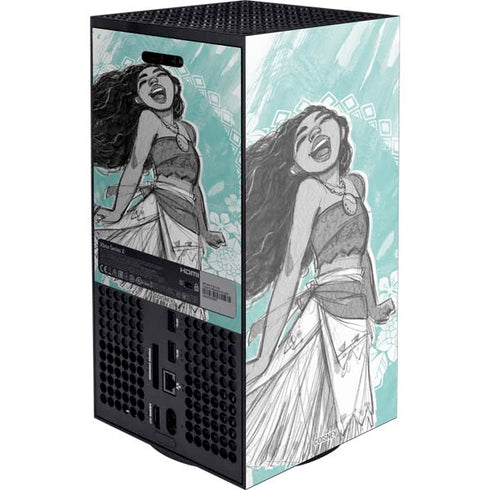 Disney Moana Singing Xbox Series X Console Skin