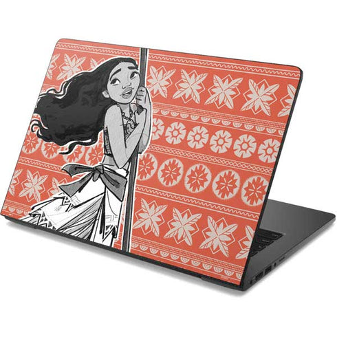 Disney Moana Character Tropical Print Art Dell Chromebook Skin