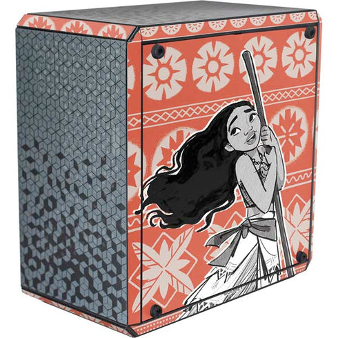 Disney Moana Character Tropical Print Art Cooler Master MasterBox Q300L Mini Tower Skin