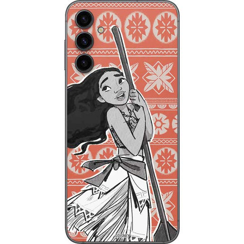 Disney Moana Character Tropical Print Art Galaxy A14 5G Skin