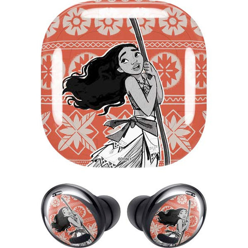 Disney Moana Character Tropical Print Art Galaxy Buds Pro Skin