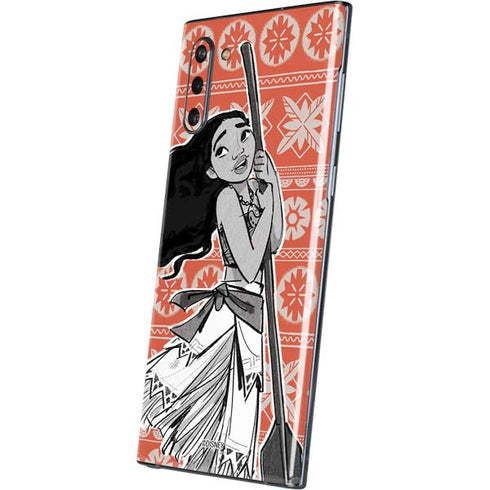 Disney Moana Character Tropical Print Art Galaxy Note 10 Skin