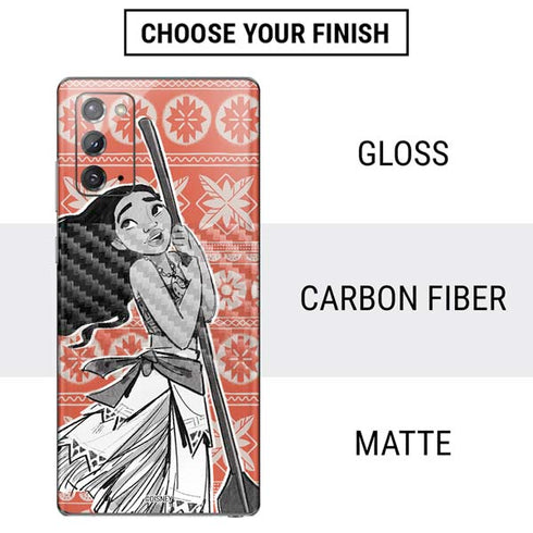 Disney Moana Character Tropical Print Art Galaxy Note20 5G Skin