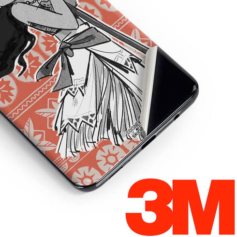 Disney Moana Character Tropical Print Art Galaxy S10e Skin