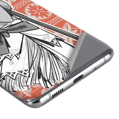 Disney Moana Character Tropical Print Art Galaxy S20 Plus Skin