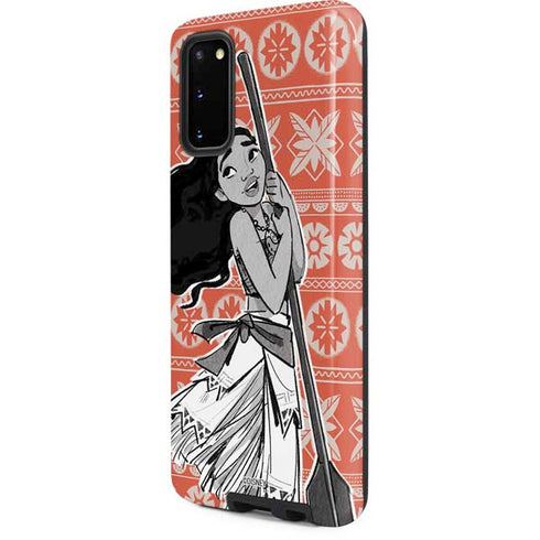 Disney Moana Character Tropical Print Art Galaxy S20 Pro Case