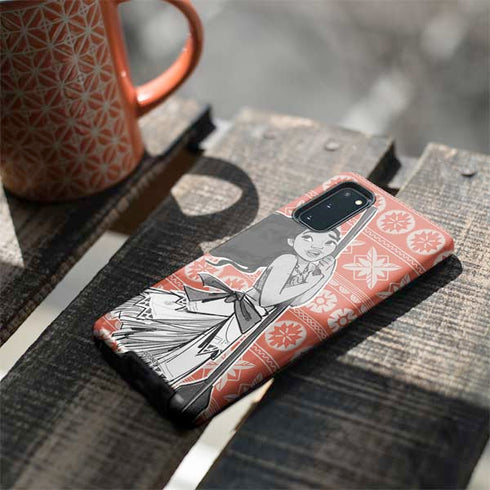 Disney Moana Character Tropical Print Art Galaxy S20 Pro Case