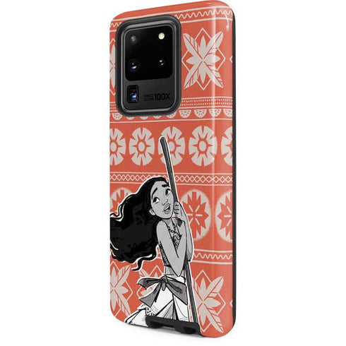Disney Moana Character Tropical Print Art Galaxy S20 Ultra 5G Pro Case
