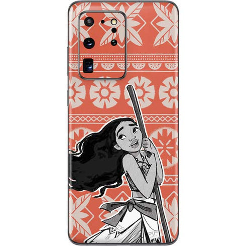 Disney Moana Character Tropical Print Art Galaxy S20 Ultra 5G Skin