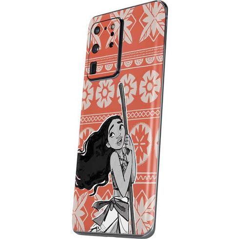 Disney Moana Character Tropical Print Art Galaxy S20 Ultra 5G Skin