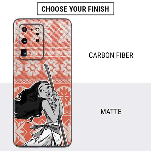Disney Moana Character Tropical Print Art Galaxy S20 Ultra 5G Skin