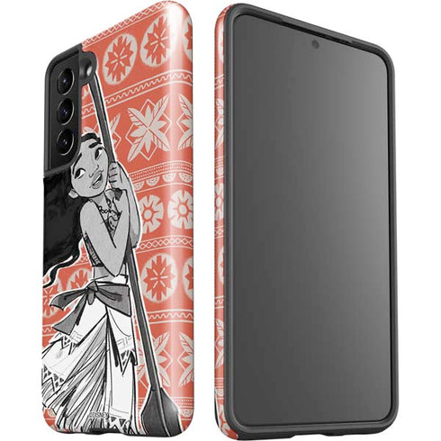 Disney Moana Character Tropical Print Art Galaxy S21 5G Pro Case