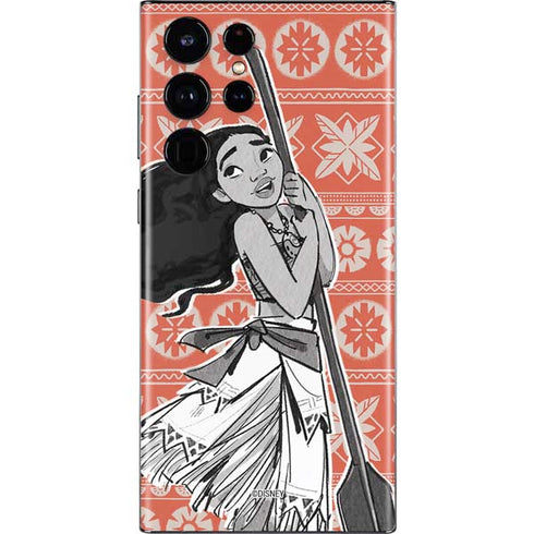 Disney Moana Character Tropical Print Art Galaxy S22 Ultra Skin