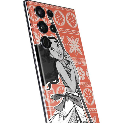 Disney Moana Character Tropical Print Art Galaxy S22 Ultra Skin