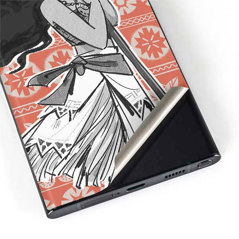 Disney Moana Character Tropical Print Art Galaxy S22 Ultra Skin