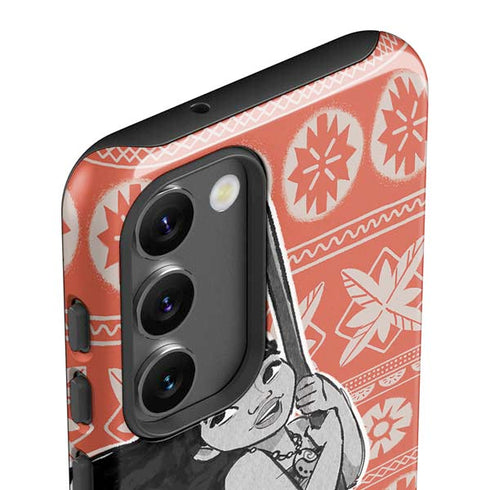 Disney Moana Character Tropical Print Art Galaxy S23 Plus Pro Case