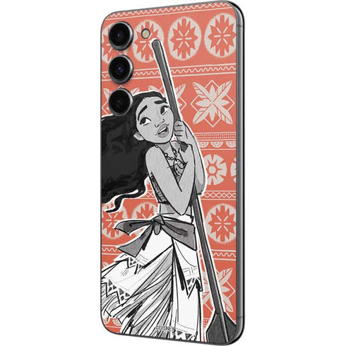 Disney Moana Character Tropical Print Art Galaxy S23 Plus Skin