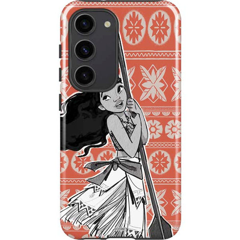 Disney Moana Character Tropical Print Art Galaxy S23 Pro Case