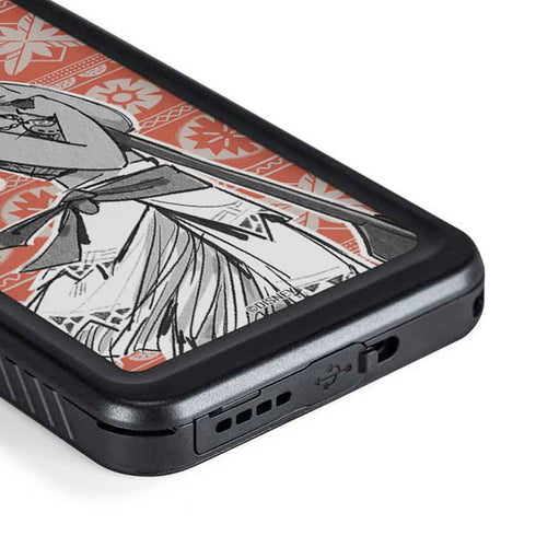Disney Moana Character Tropical Print Art Galaxy S23 Waterproof Case