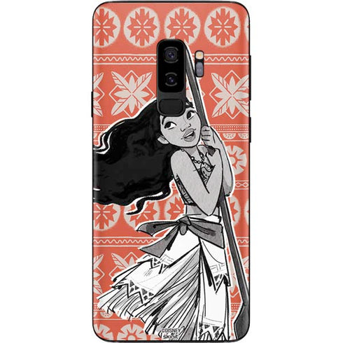 Disney Moana Character Tropical Print Art Galaxy S9 Plus Skin