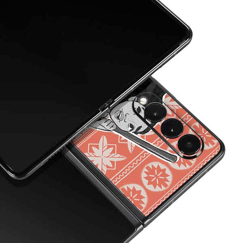 Disney Moana Character Tropical Print Art Galaxy Z Fold3 5G Skin