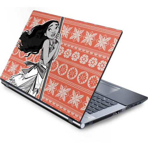 Disney Moana Character Tropical Print Art Generic Laptop Skin