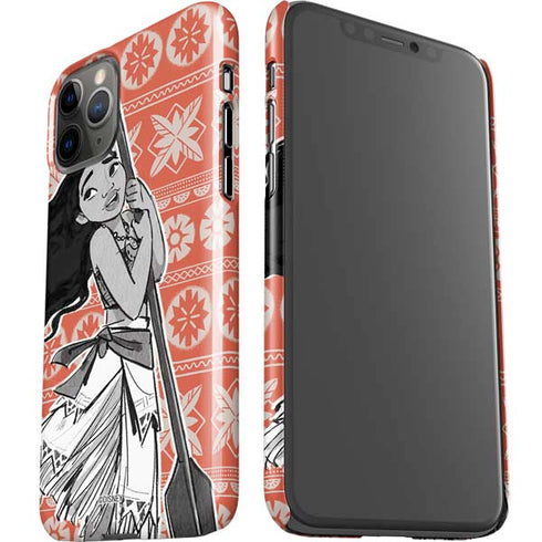 Disney Moana Character Tropical Print Art iPhone 11 Pro Lite Case