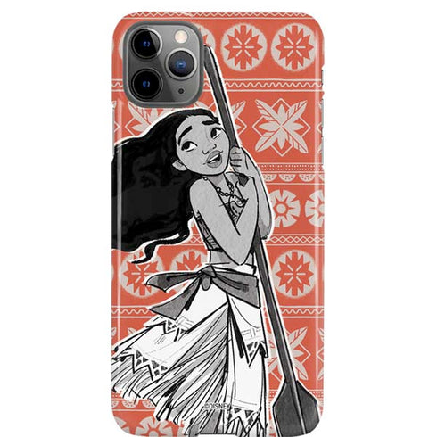 Disney Moana Character Tropical Print Art iPhone 11 Pro Max Lite Case