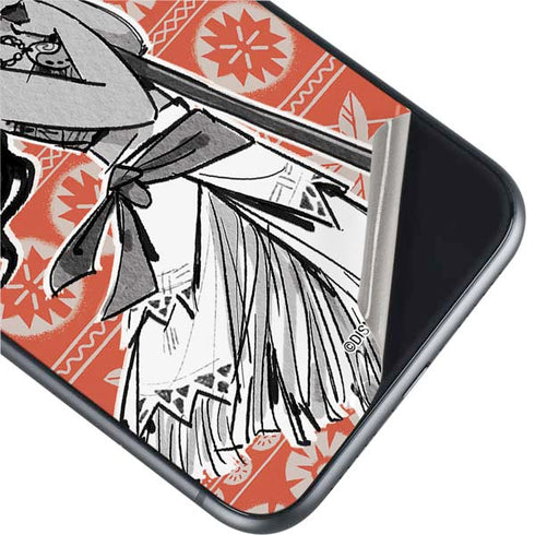 Disney Moana Character Tropical Print Art iPhone 11 Skin