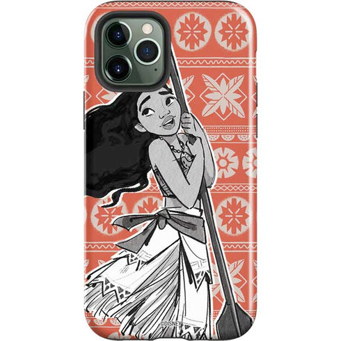 Disney Moana Character Tropical Print Art iPhone 12 Pro Max Impact Case
