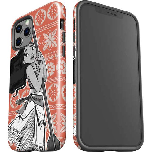 Disney Moana Character Tropical Print Art iPhone 12 Pro Max Impact Case