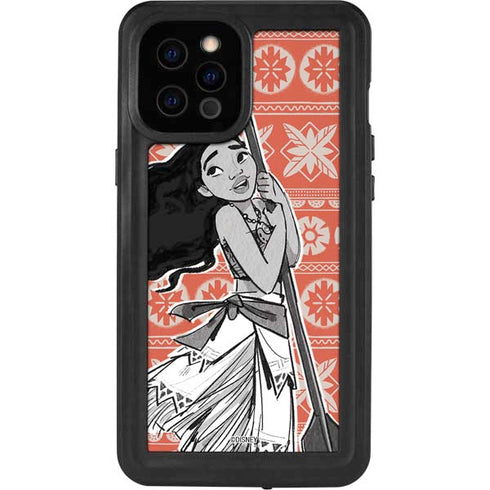 Disney Moana Character Tropical Print Art iPhone 12 Pro Max Waterproof Case