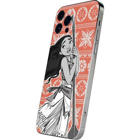Disney Moana Character Tropical Print Art iPhone 12 Pro Skin