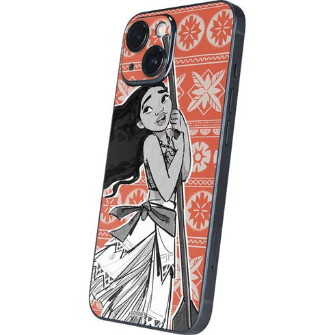 Disney Moana Character Tropical Print Art iPhone 13 Mini Skin