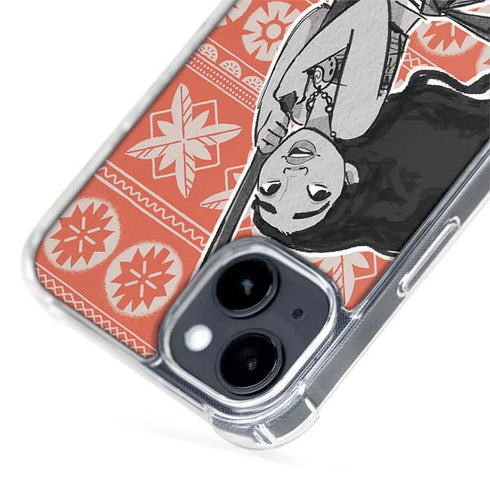 Disney Moana Character Tropical Print Art iPhone 15 Plus MagSafe Case