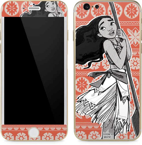 Disney Moana Character Tropical Print Art iPhone 6/6s Skin