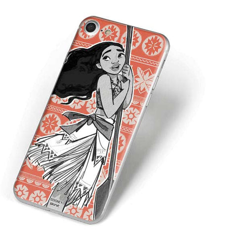 Disney Moana Character Tropical Print Art iPhone 7 Skin