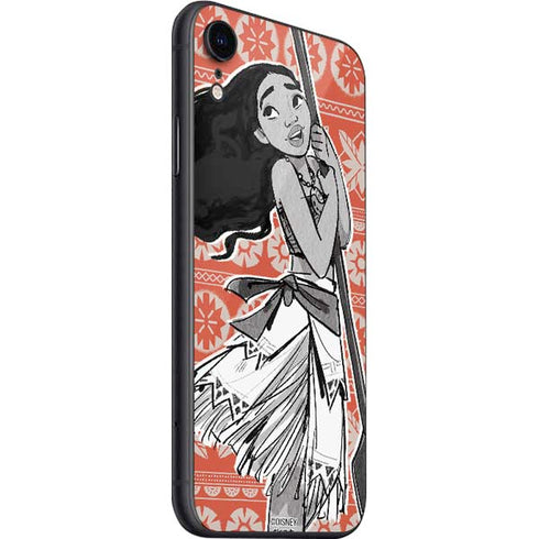 Disney Moana Character Tropical Print Art iPhone SE (2nd & 3rd Gen) Skin
