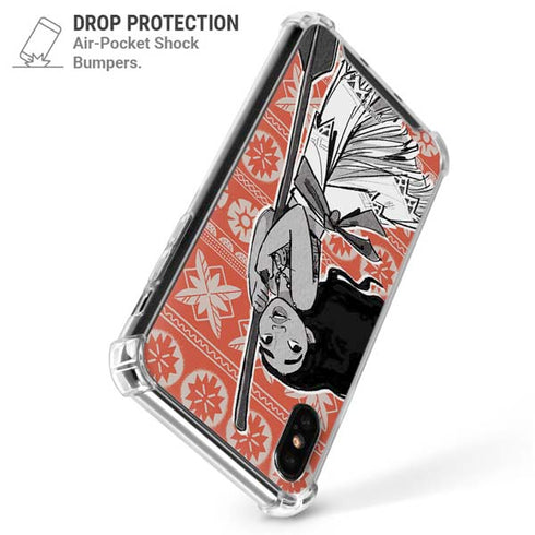 Disney Moana Character Tropical Print Art iPhone XS Max Clear Case