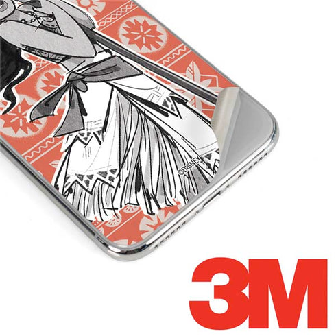 Disney Moana Character Tropical Print Art iPhone XS Max Skin