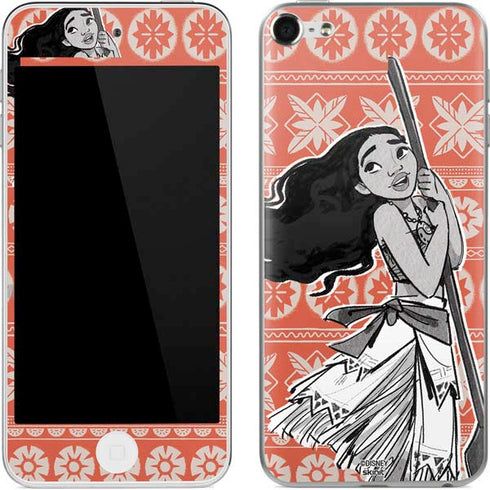 Disney Moana Character Tropical Print Art Apple iPod Skin