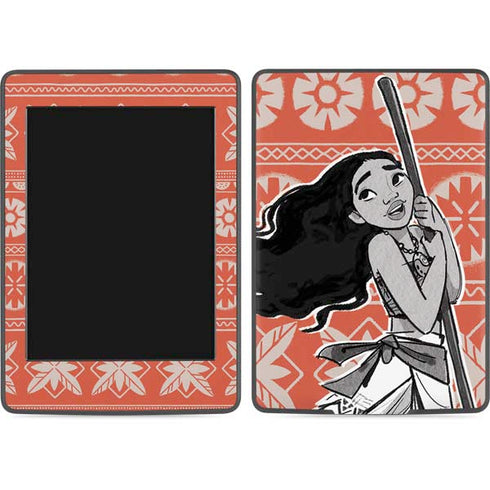 Disney Moana Character Tropical Print Art Amazon Kindle Skin