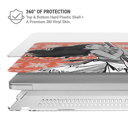 Disney Princess Moana Character Tropical Print Art MacBook Air 15in (2023-2025) Case plus Skin