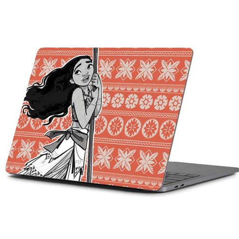Disney Moana Character Tropical Print Art Apple MacBook Pro 13-inch Skin