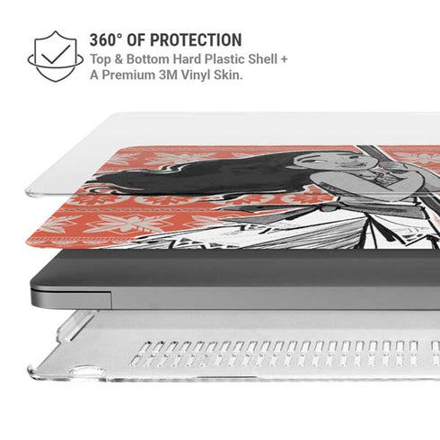 Disney Princess Moana Character Tropical Print Art MacBook Pro 16in (2021-25) Case plus Skin
