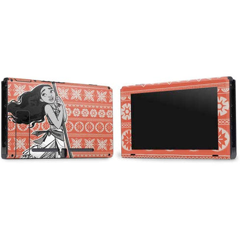 Disney Moana Character Tropical Print Art Nintendo Switch Bundle Skin