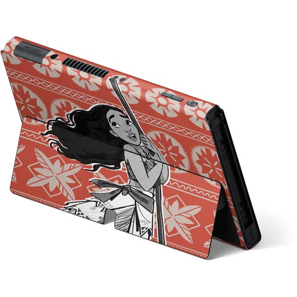 Moana Tropical Print Nintendo Switch OLED (2021) Bundle Skin