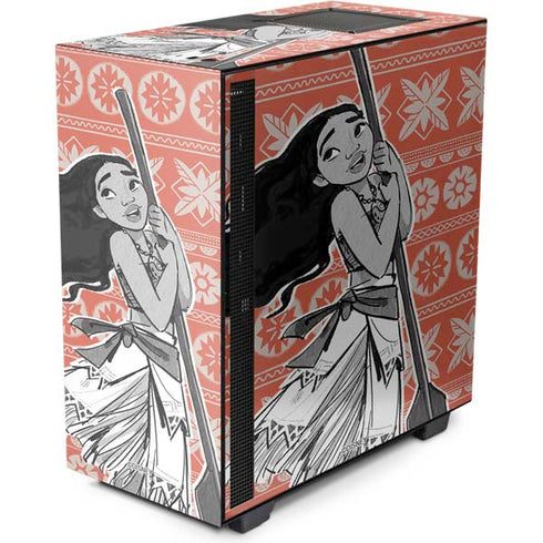 Disney Moana Character Tropical Print Art NZXT H510 Compact ATX Mid-Tower Case Skin