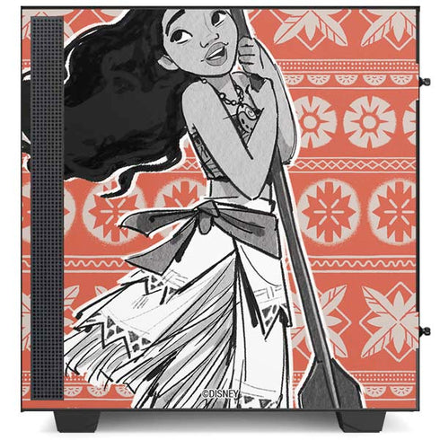 Disney Moana Character Tropical Print Art NZXT H510 Compact ATX Mid-Tower Case Skin