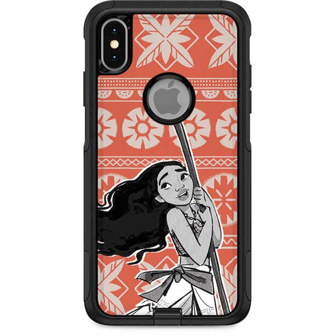 Disney Moana Character Tropical Print Art Otterbox Commuter iPhone Skin